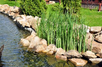 Garden with river Garden with river