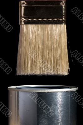 Paintbrush and Can Paintbrush and Can