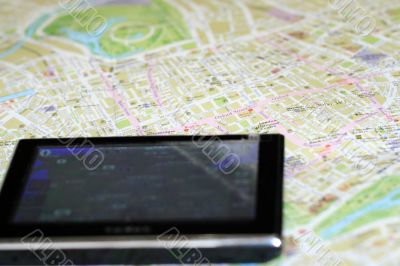 GPS and map