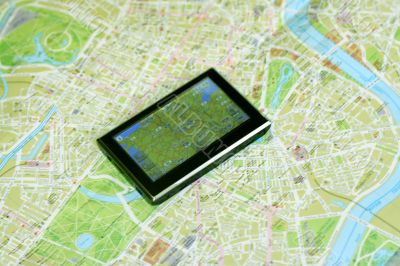 GPS and map