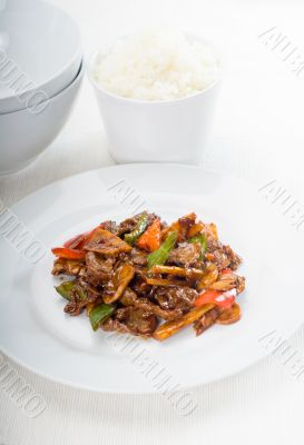 Chinese beef and vegetables