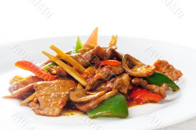 Chinese beef and vegetables