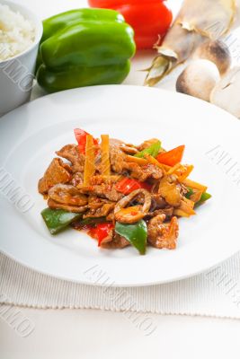 Chinese beef and vegetables