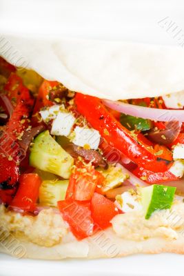 fresh salad wrap