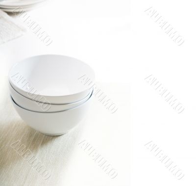 white bowls 