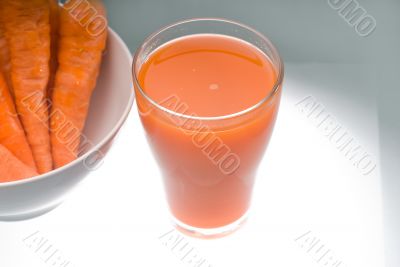 fresh carrot juice