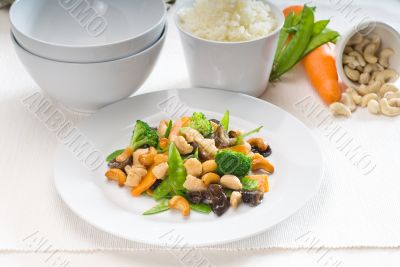 chicken and vegetables