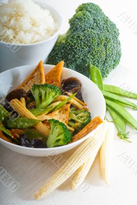 tofu beancurd and vegetables
