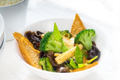 tofu beancurd and vegetables
