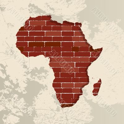 Africa wall map