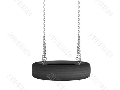 Tyre cover swing
