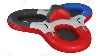 Inflatable party platform