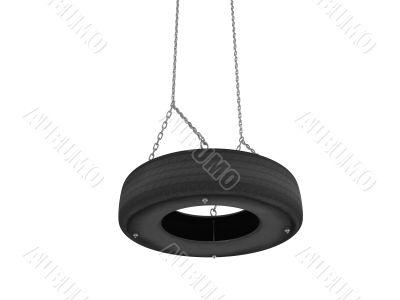 Tyre cover swing