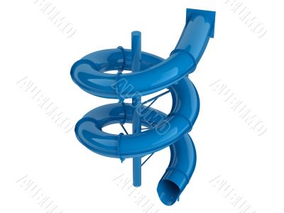 Blue waterslide Blue waterslide