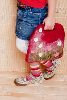 Girl with bag