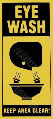 Eye Wash Station Sign