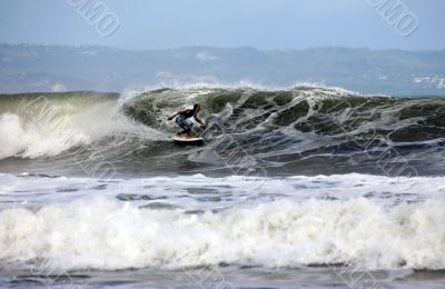 Surfer in ocean Surfer in ocean