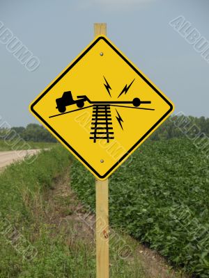 Warning may bottom out or High Center Sign