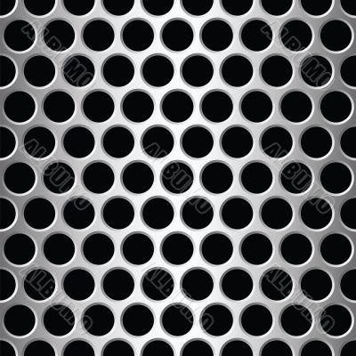 aluminium seamless pattern wit round holes