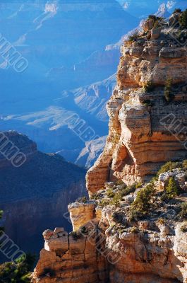 Cliff in the Grand Canyon
