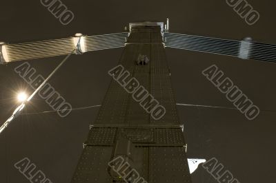 Bridge with illumination close up Bridge with illumination close up