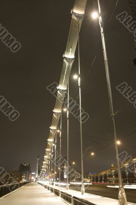 Bridge with illumination in the night