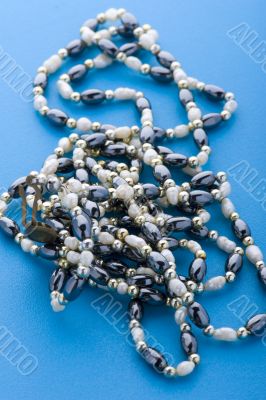 costume jewellery beads closeup