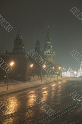 Kremlin Towers in the night