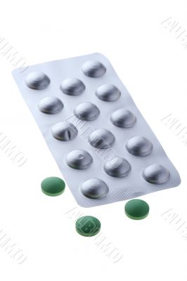 Medical Tablets isolated on white Medical Tablets isolated on white