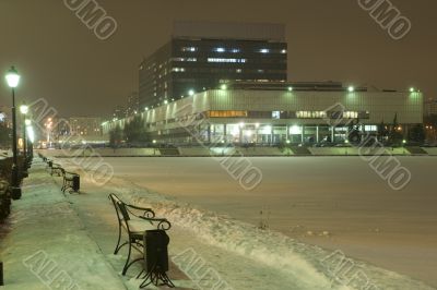 Moscow tv center in the night Moscow tv center in the night