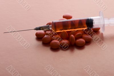 Pharmacy Tablet and syringe