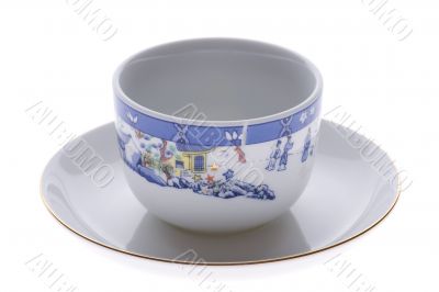 tea cup on white