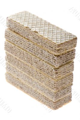 wafer isolated on white background