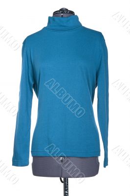 woman mannequin with clothes on white background