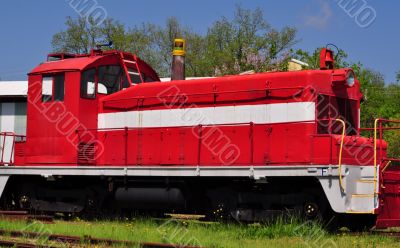 VintageRed Locomotive VintageRed Locomotive