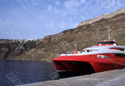 Catamaran in the Port