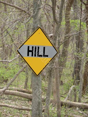 Hill Sign found deep in the woods