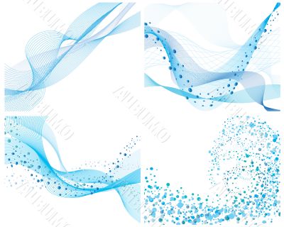 set of water backgrounds