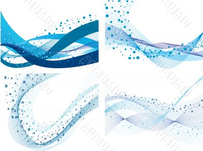 set of water background