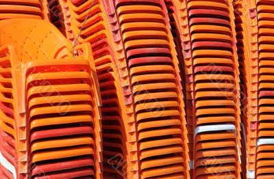 Piled Beach Chairs