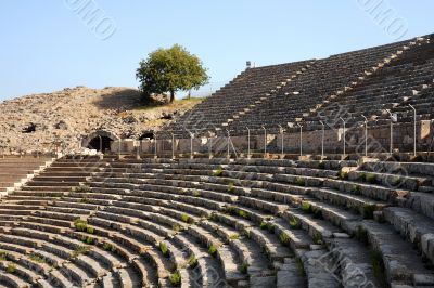 Rows of Ancient Theater in Ephesus