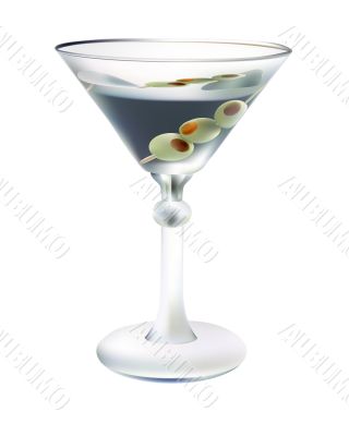 drink a glass with olives 