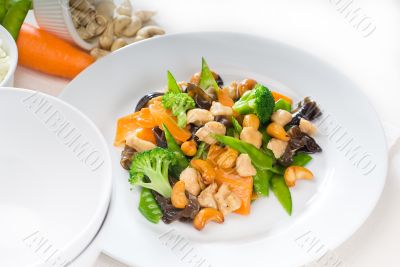 chicken and vegetables