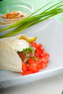 falafel wrap falafel wrap