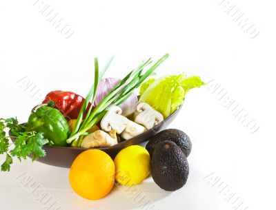 assorted vegetables and fruits