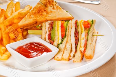 triple decker club sandwich