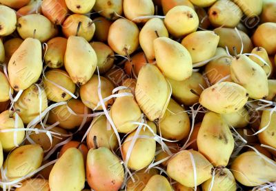 Pears in Transportation Container