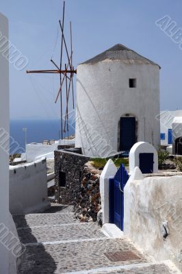 Windmill in Oia Village