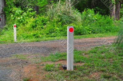 Finished Driveway Reflector Posts Project