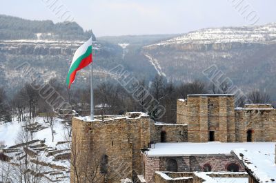 Flag over Tsarevets Fortress